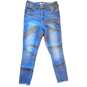 OLD NAVY Rockstar Super Skinny "Extra High Rise" Blue Jeans, 6